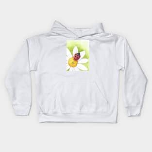 Chamomile; ladybug Kids Hoodie